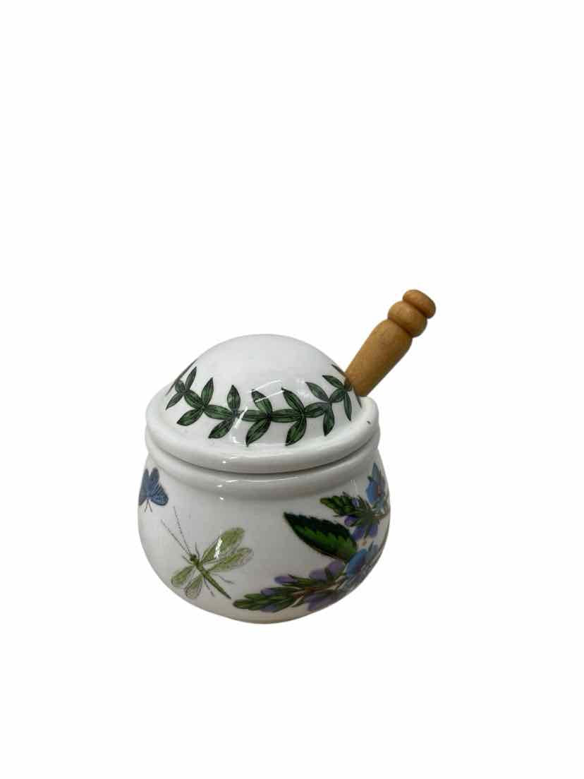 Portmeirion White Honey Pot