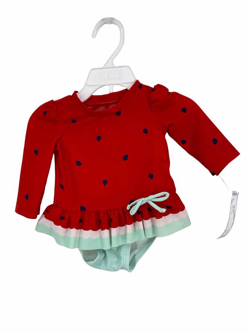 Cat & Jack Kids Size 3-6m 2 pc Bathing Suit