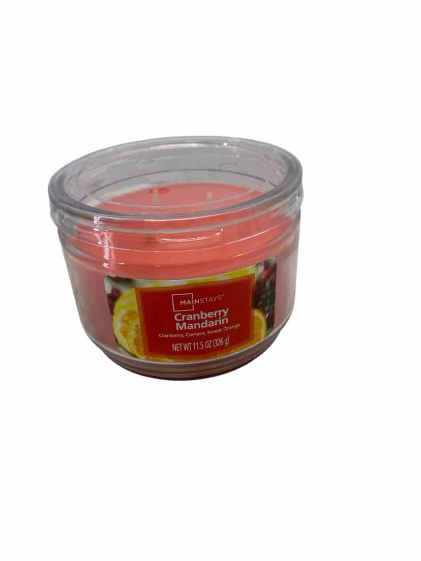 Mainstream Orange Cranberry Mandarin Size NEW Candle