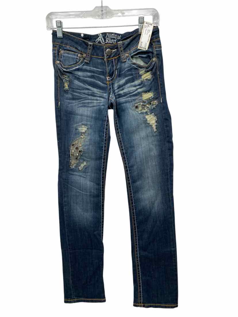 Antique Rivet Ladies Size 24 Jeans