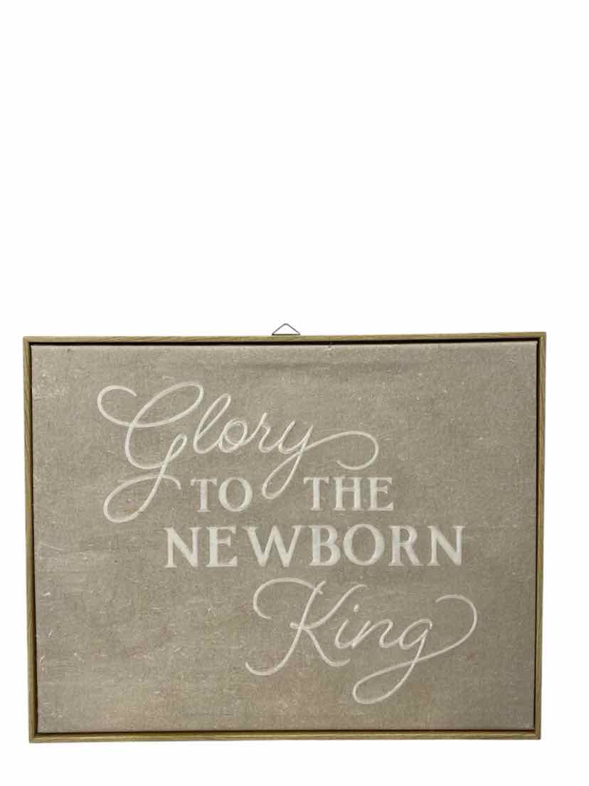 Holiday Time Tan Glory Wooden Sign