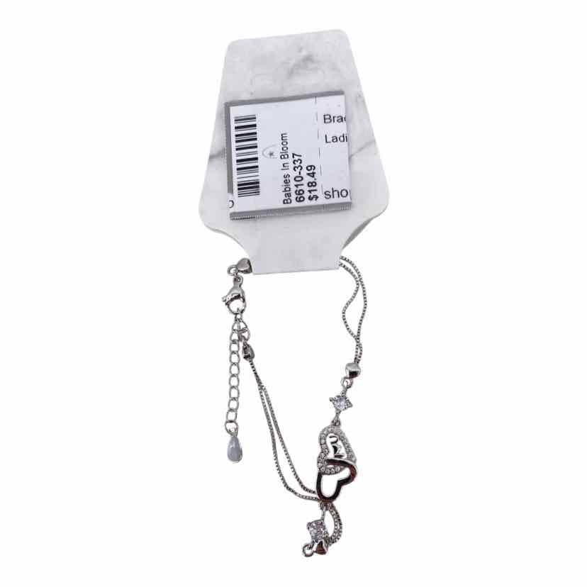 Ladies Sterling Silver Hearts Bracelet