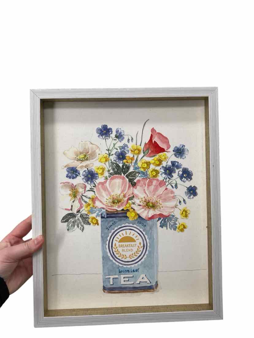 White Tea Wall Decor