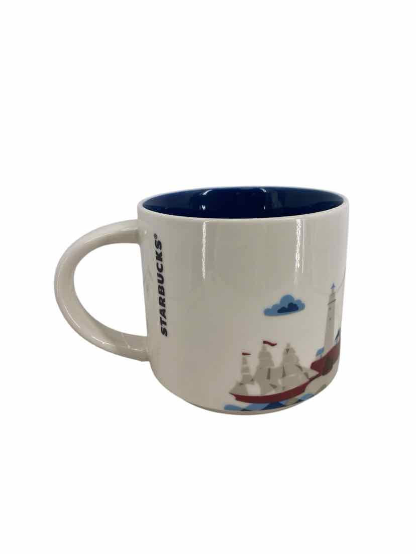Starbucks White Boston Mug