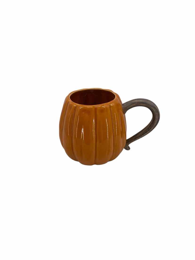 Pottery Barn Orange Pumpkin Mug