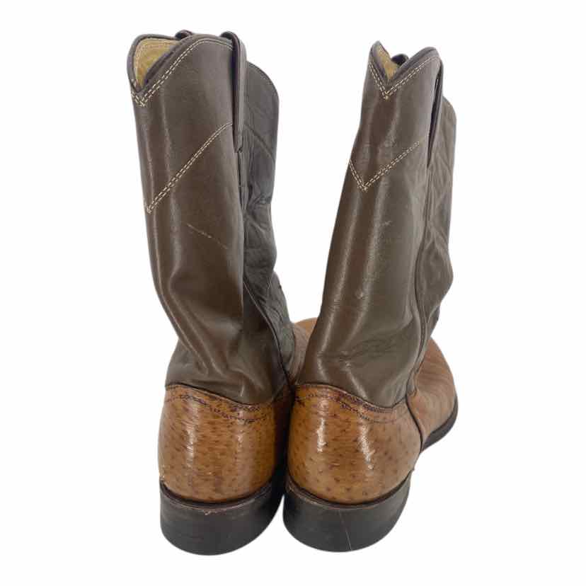 Justin Men's Ostrich Size 7D Boots