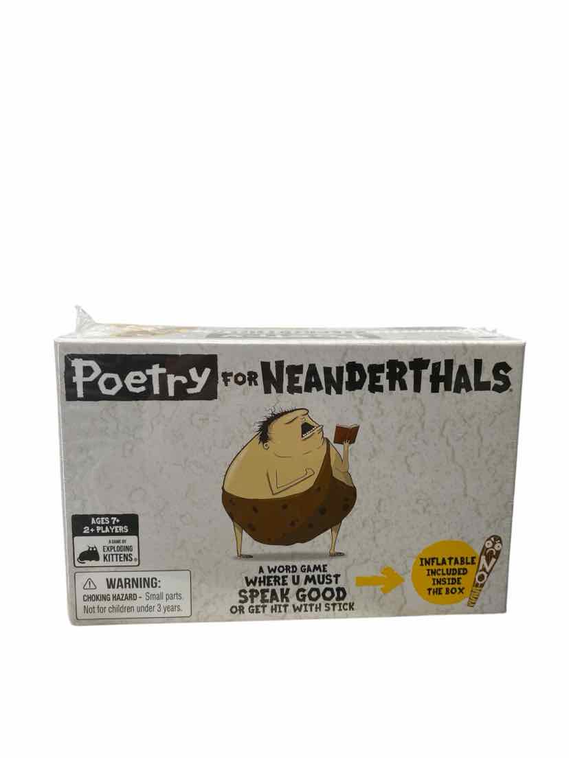 Poetry For Neanderthals NEW Game