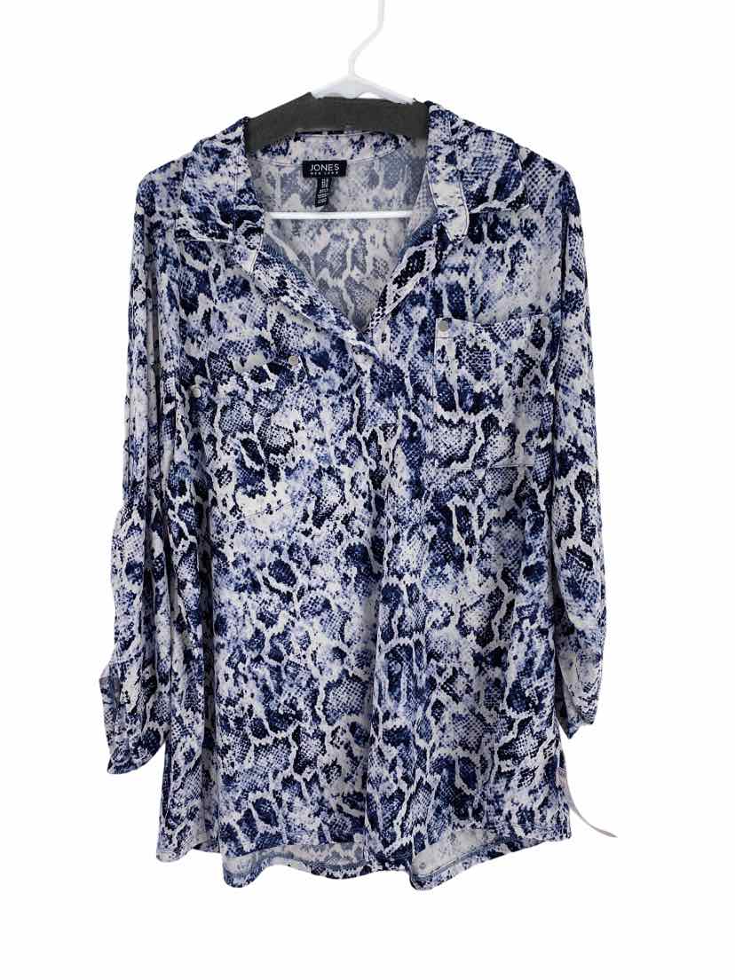 Jones Ny Ladies Size 1X Shirt