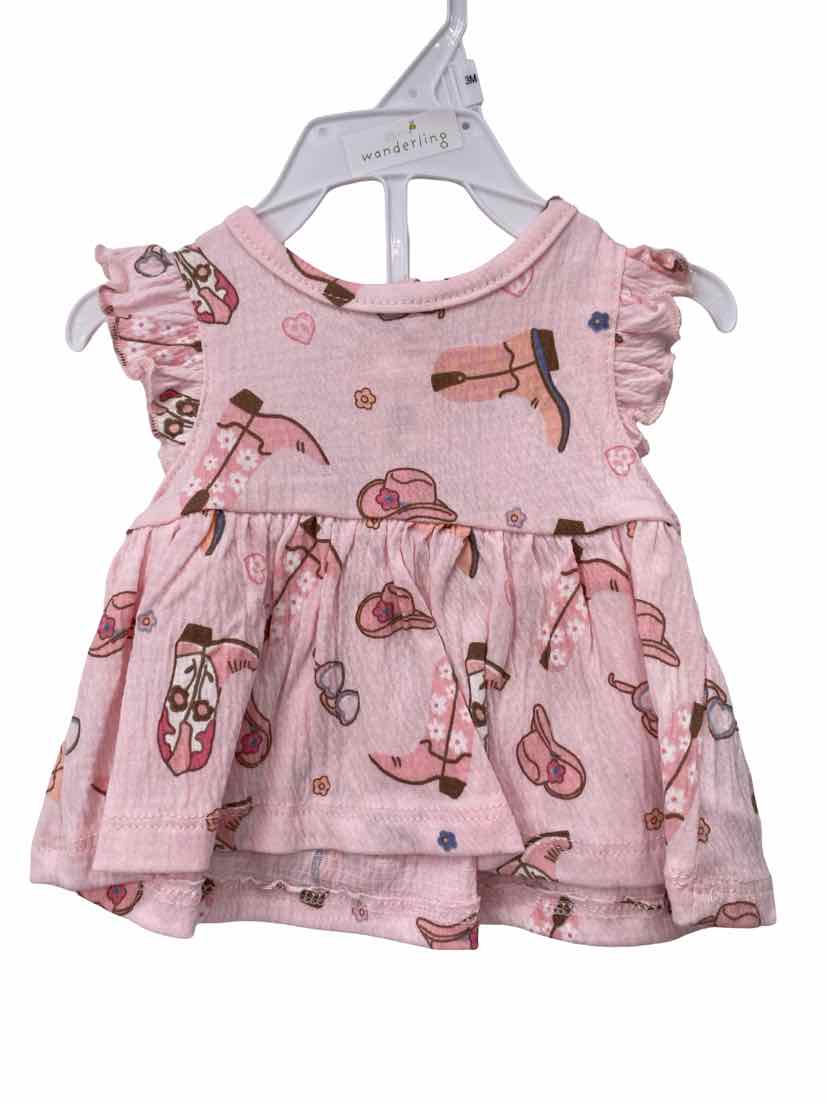 wanderling Kids Size 3m NEW 2 pc Dress
