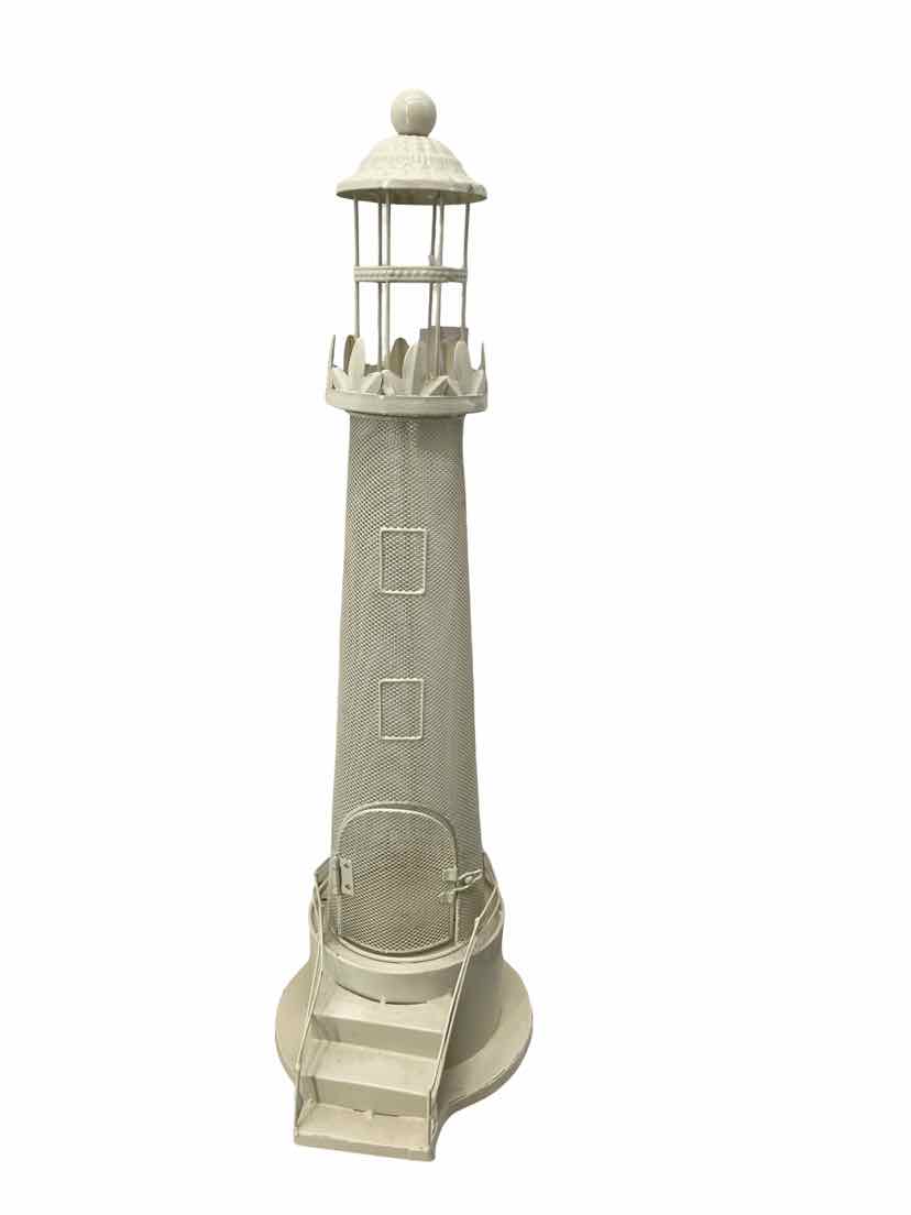 No Brand White Lighthouse Candle Holder