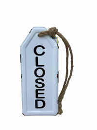 No Brand White Open-Close Metal Decor