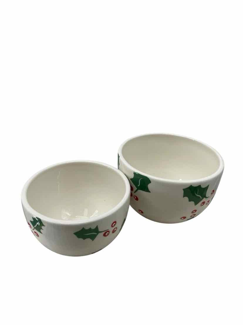 Boston Warehouse White Set of 2 Bowl Set