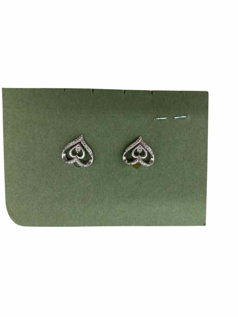 Sterling Ladies Heart Studs Earrings
