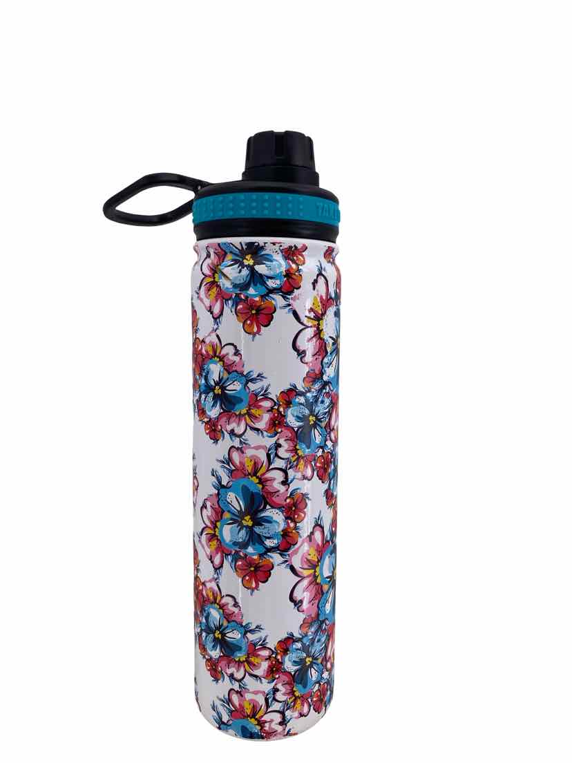 Takeya White Floral Water Bottle