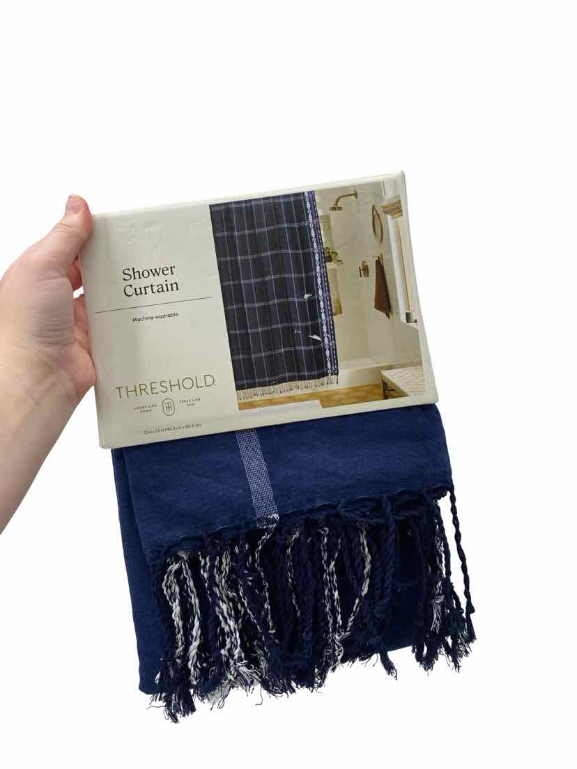 Threshold Navy Size 72X72 NEW Shower Curtain