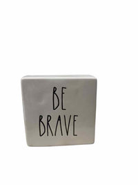 Rae Dunn White Work Hard Table Decor